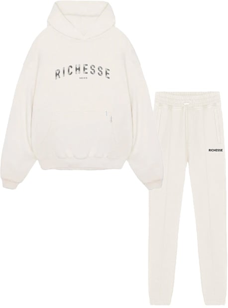Richesse Societe Hoodie Creme Tracksuit Wit
