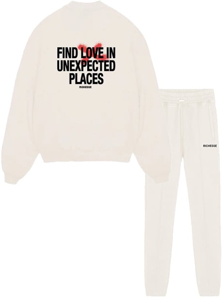 Richesse Unexpected creme Tracksuit Wit