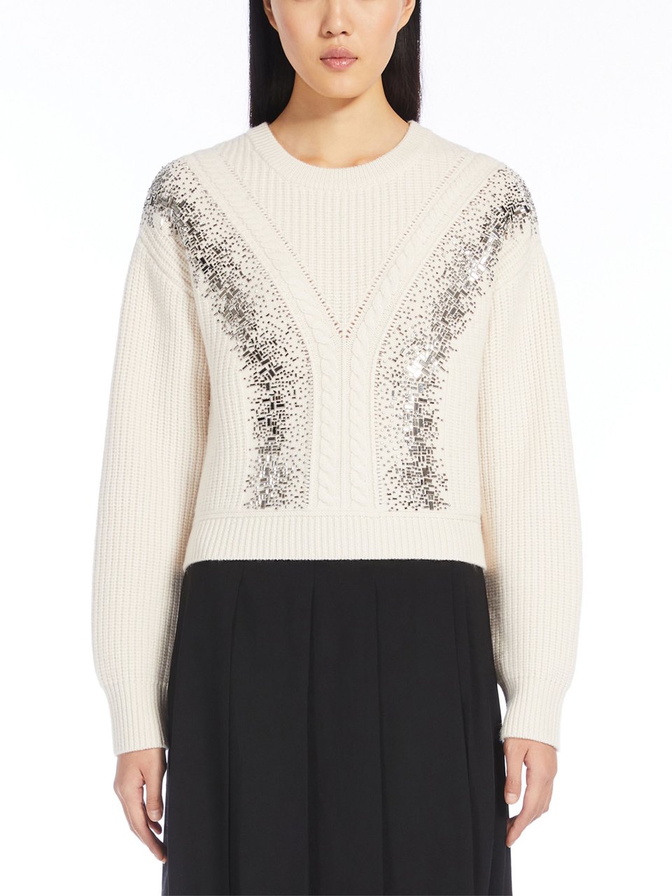 Max Mara Sweaters White Wit