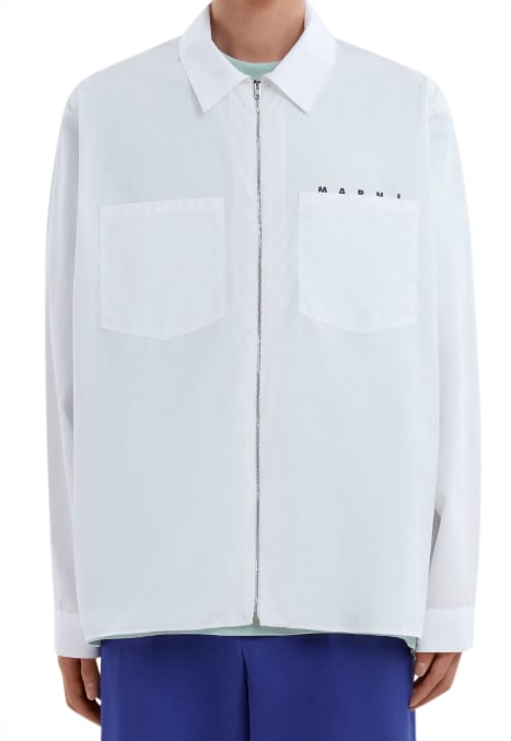 Marni Camicia con Logo Wit