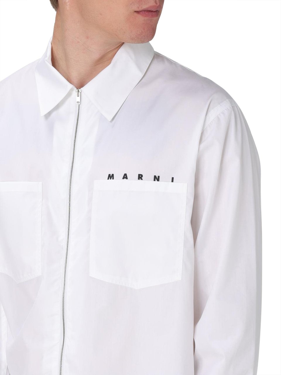 Marni Camicia con Logo Wit