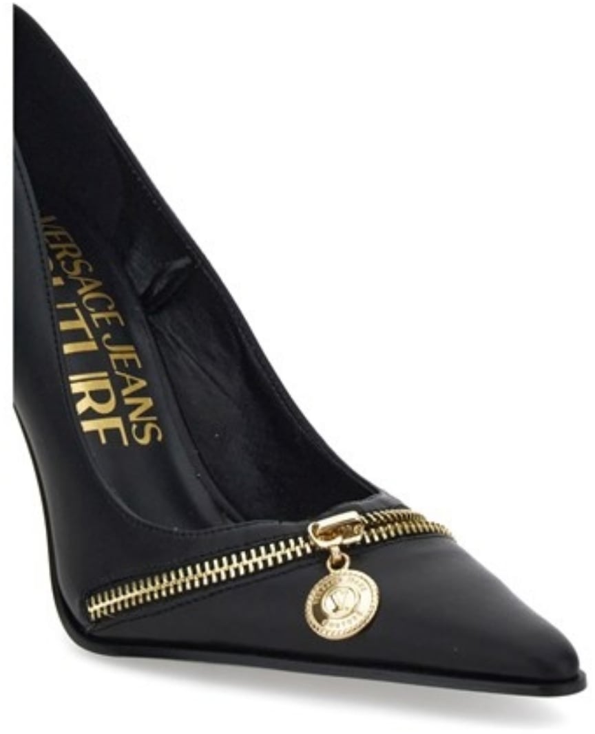 Versace Jeans Couture High Heel Shoes Black Zwart