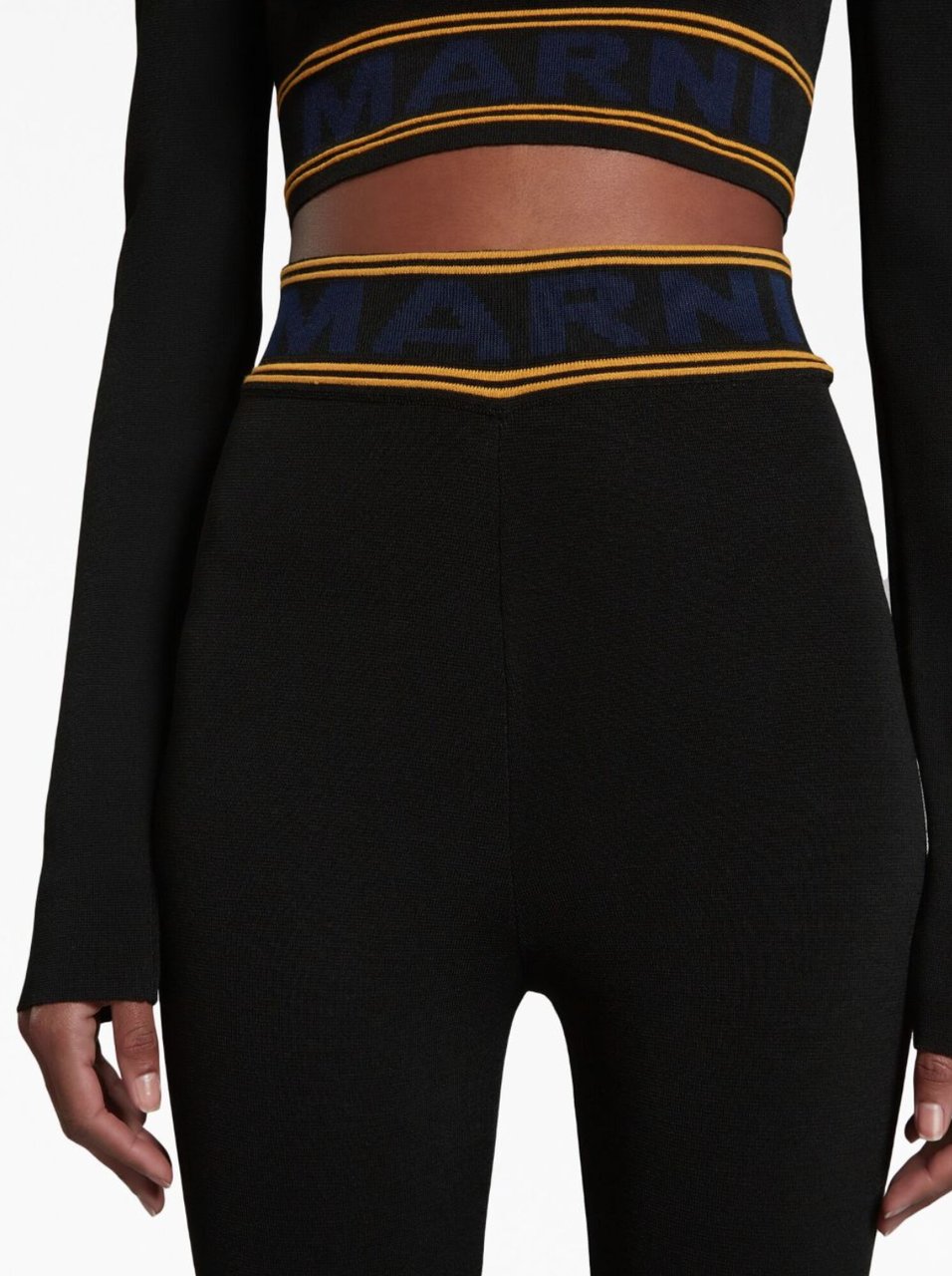 Marni Marni Black viscose leggins Zwart