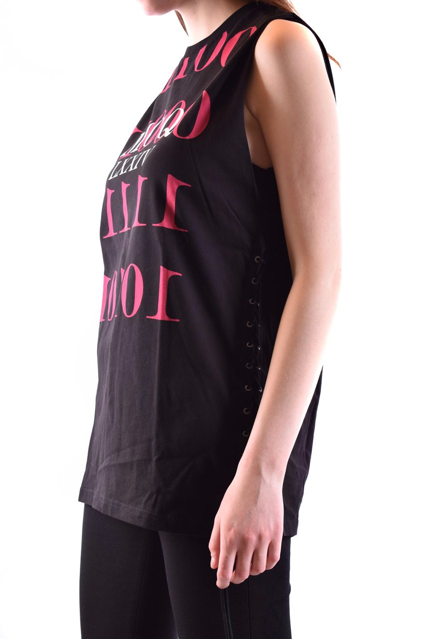 Alexander McQueen Tshirt Short Sleeves Black Zwart
