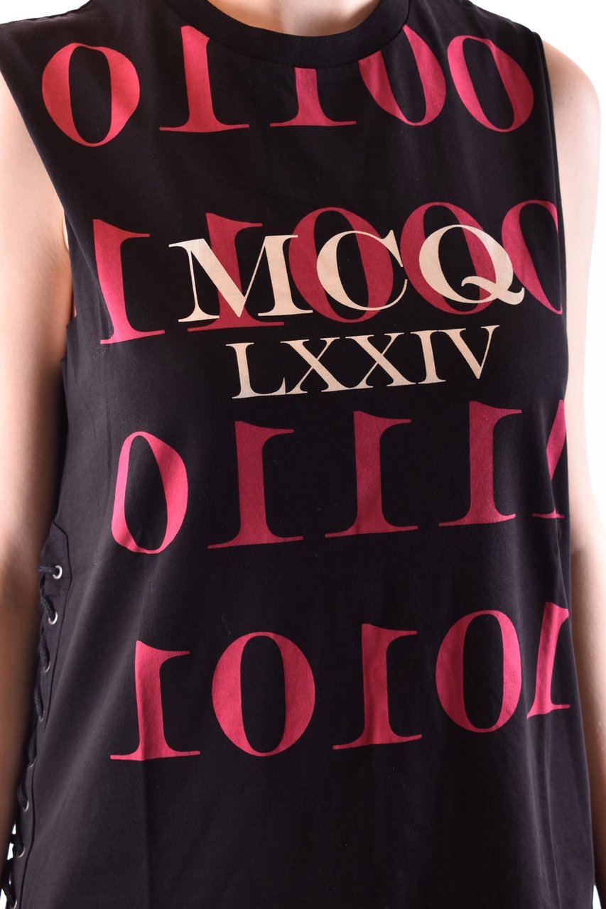 Alexander McQueen Tshirt Short Sleeves Black Zwart