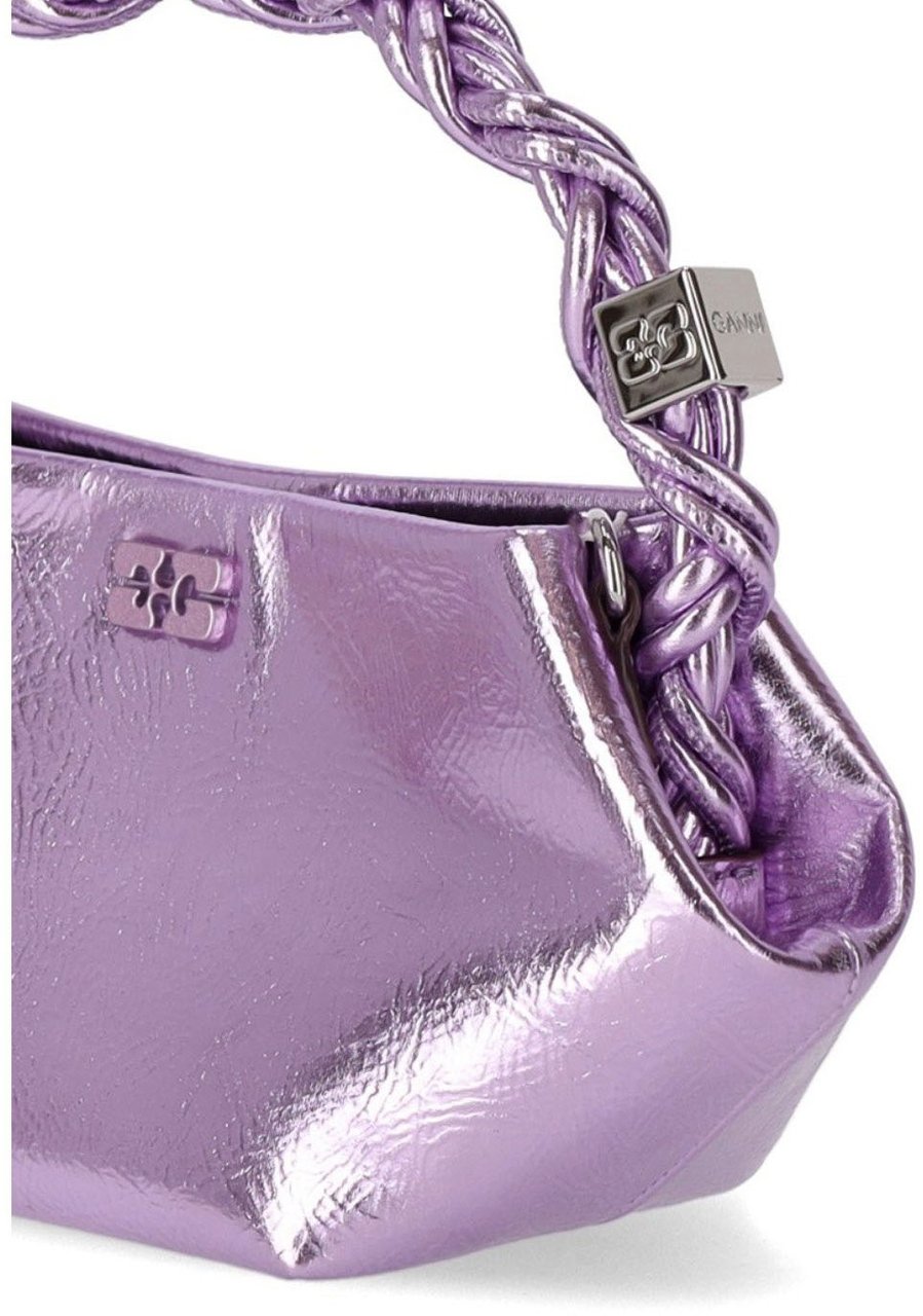 Ganni Bou Mini Lavender Handbag Purple Paars