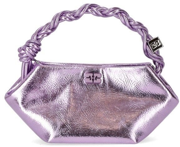 Ganni Bou Mini Lavender Handbag Purple Paars