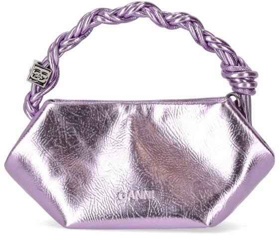 Ganni Bou Mini Lavender Handbag Purple Paars