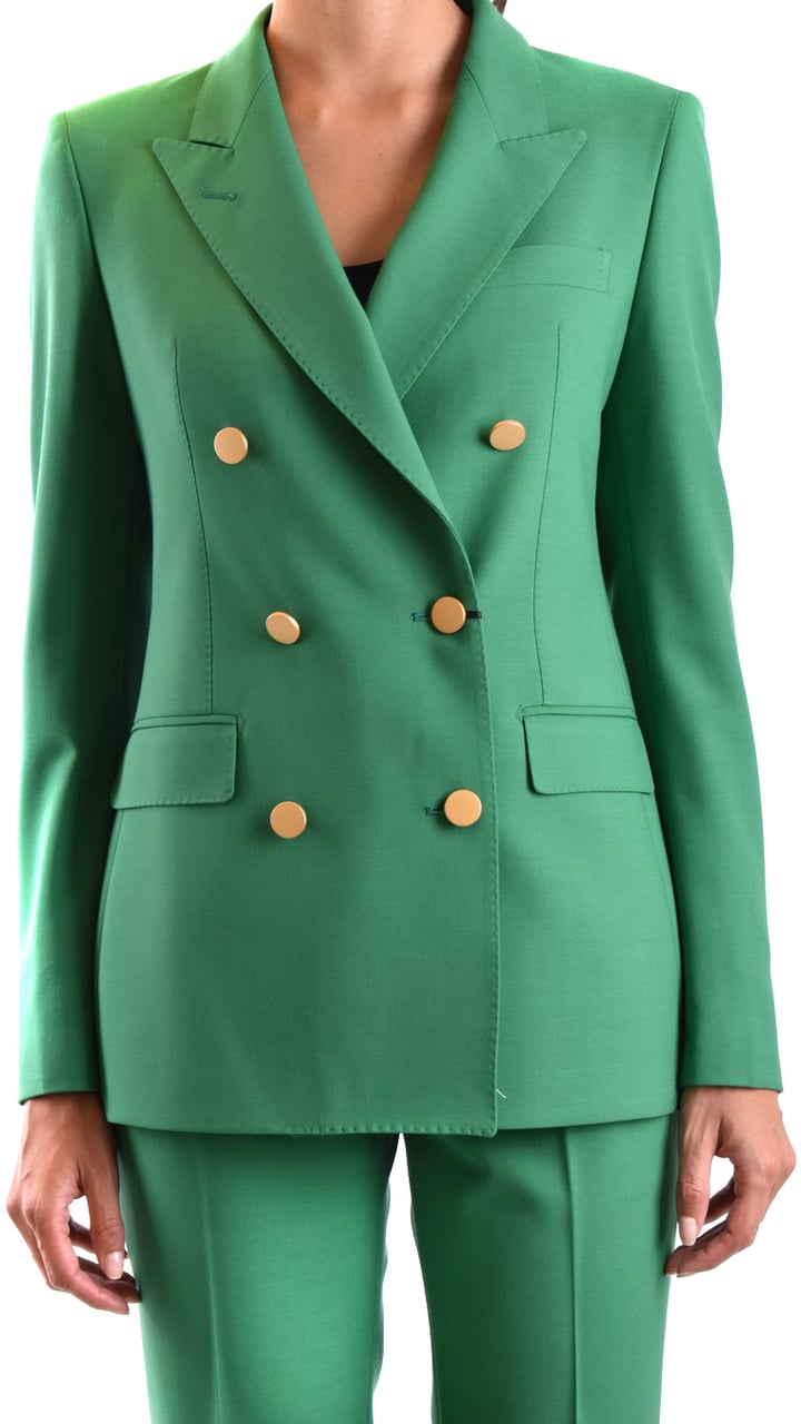 Tagliatore Dresses Green Groen