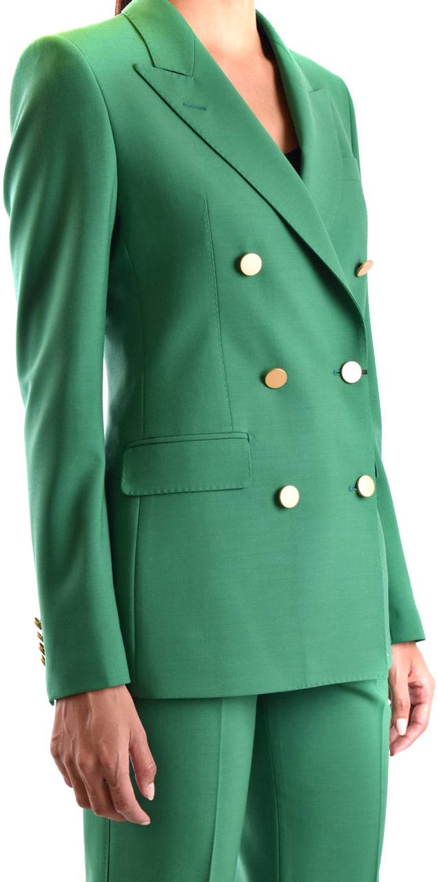 Tagliatore Dresses Green Groen