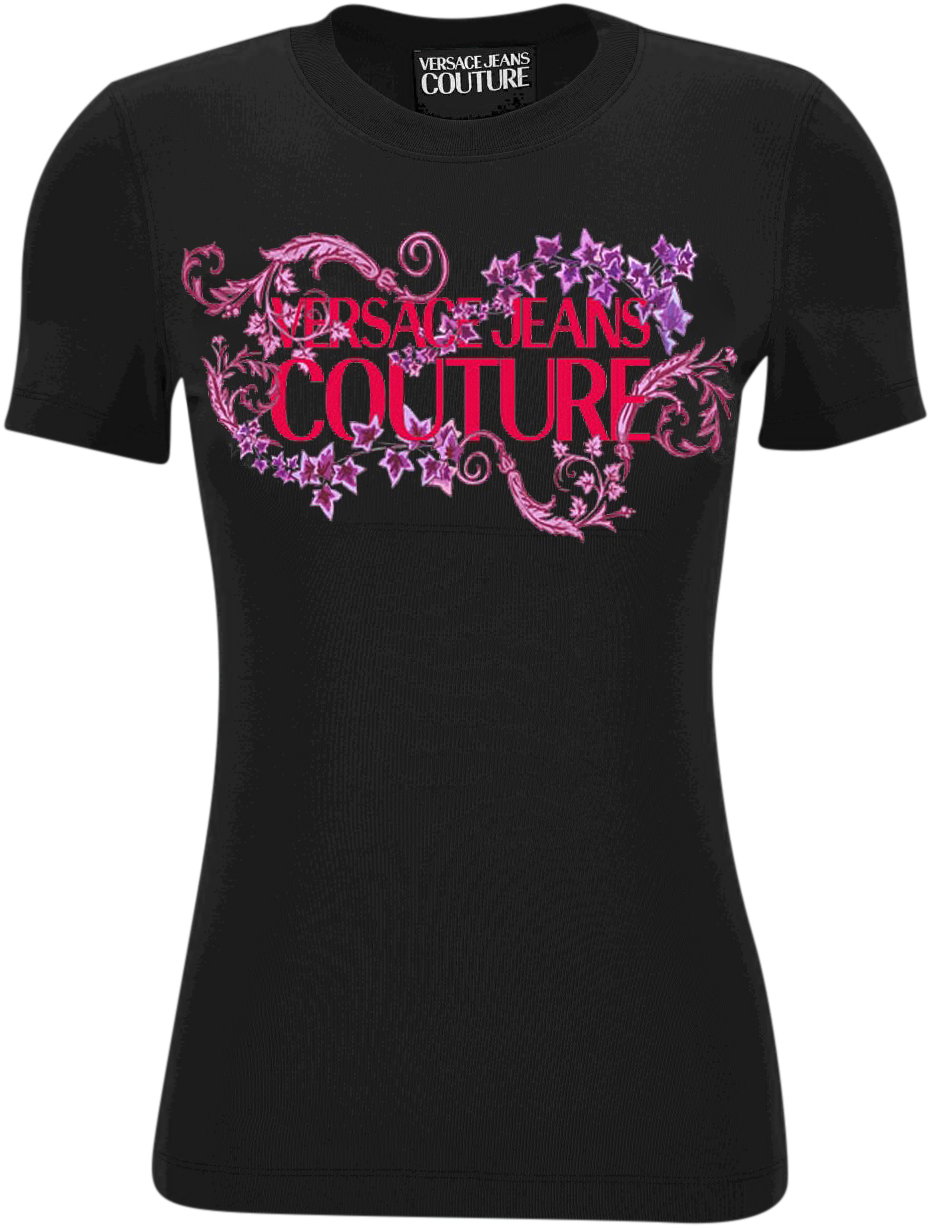 Versace Jeans Couture T-Shirts And Polos Black Zwart