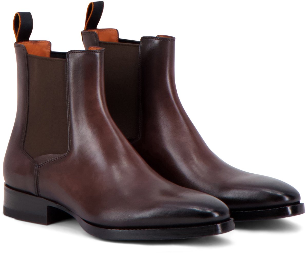 Santoni Instapschoen Bruin Bruin