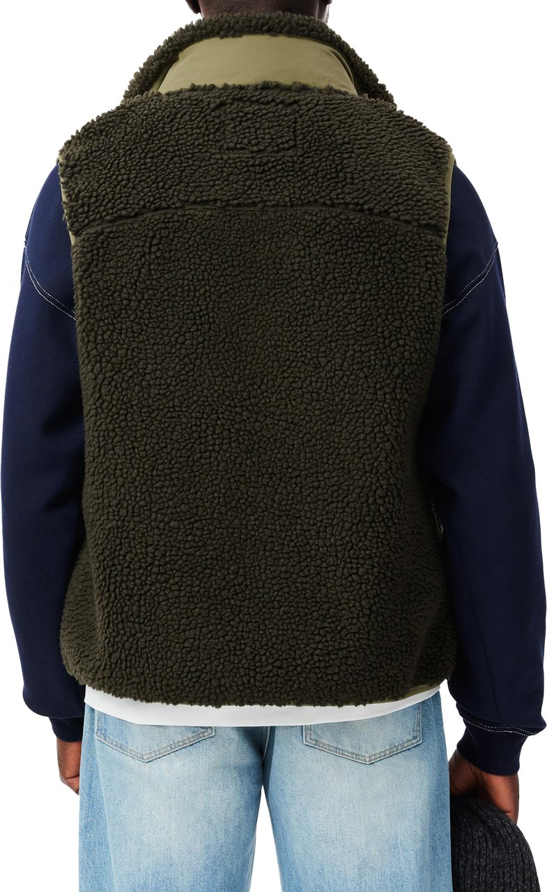 Lacoste bodywarmer khaki Groen