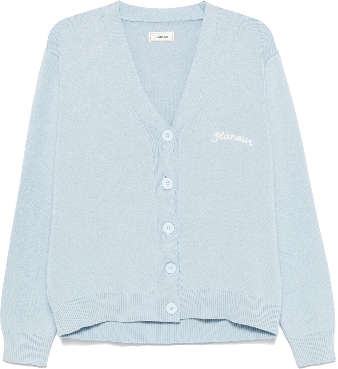 FLÂNEUR Signature Cardigan Blauw