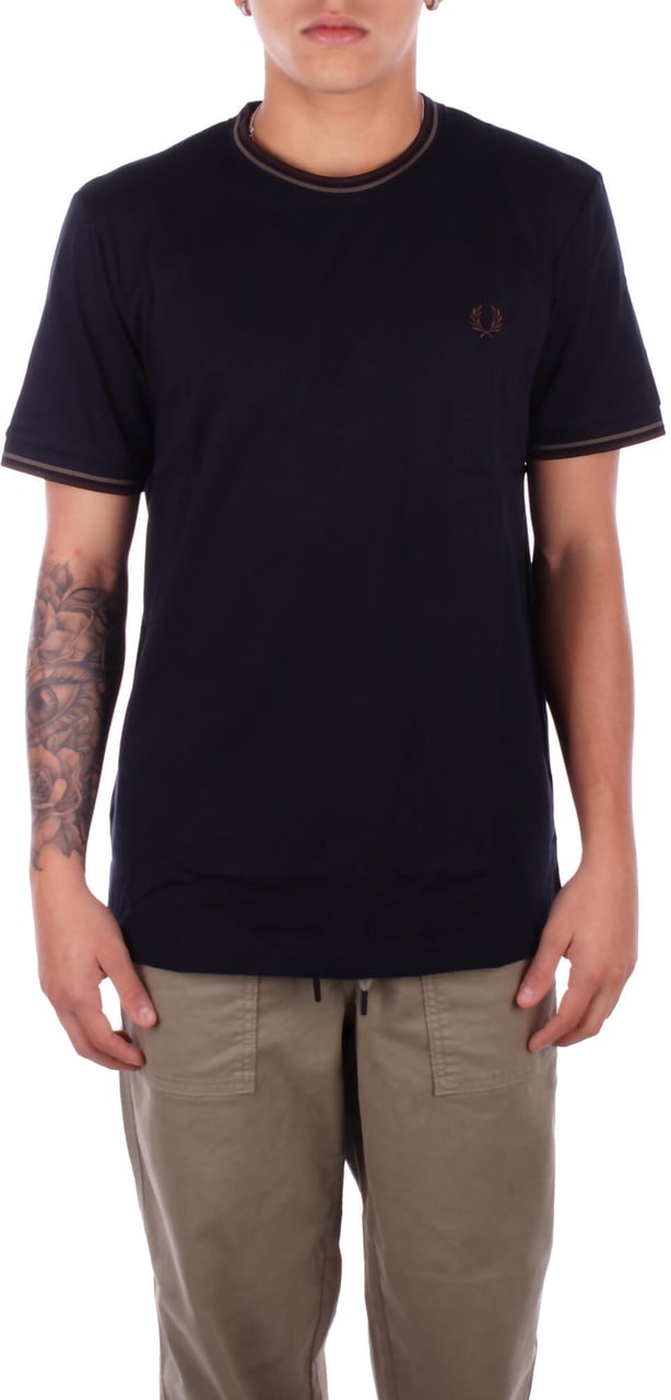 Fred Perry T-Shirts And Polos Navy Green Divers