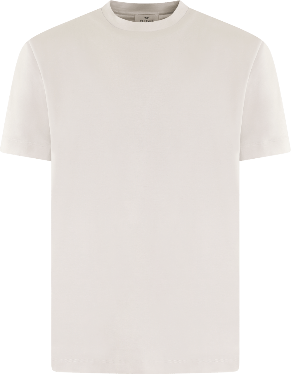 Valenza Heren Interlock Supima T-Shirt Grijs Grijs