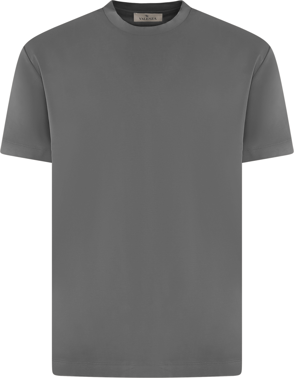 Valenza Heren Interlock Supima T-Shirt Grijs Grijs