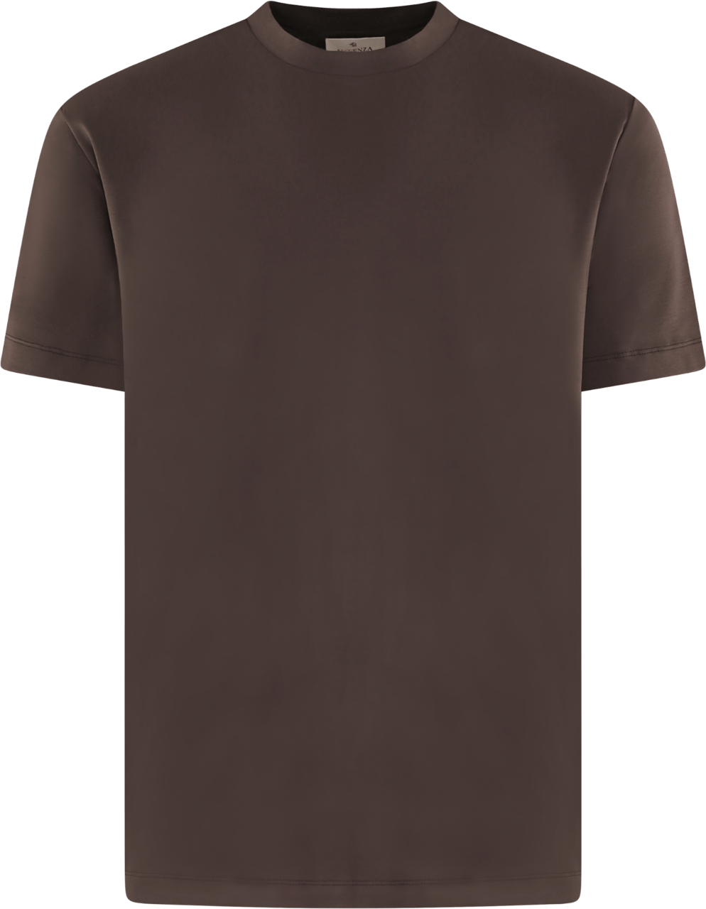 Valenza Heren Interlock Supima T-Shirt Bruin Bruin