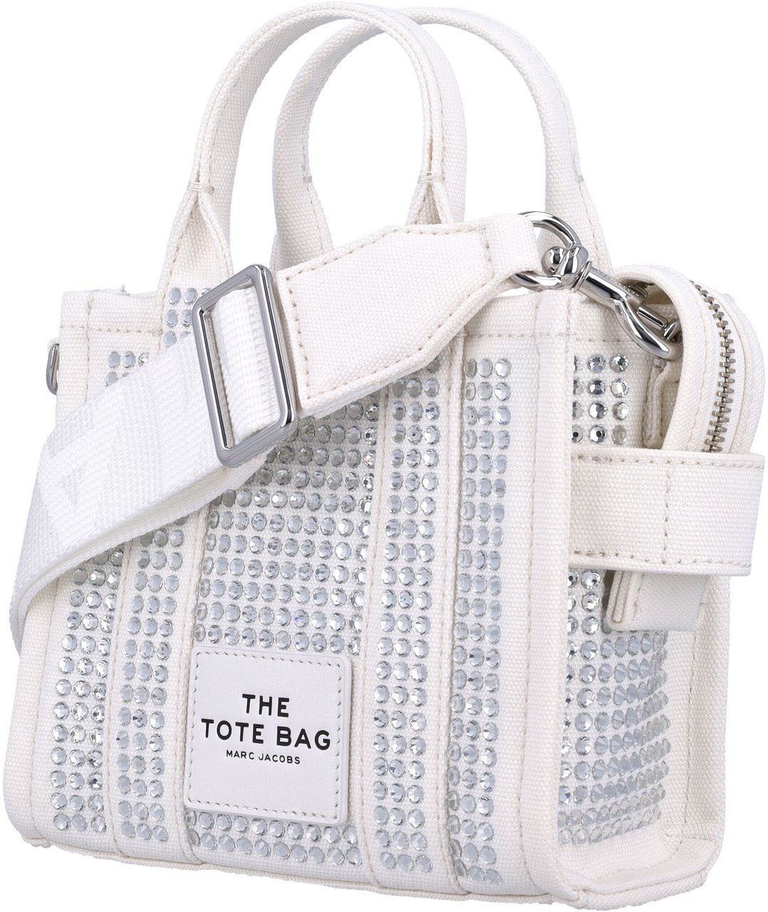 Marc Jacobs The Crossbody Tote Crystal Bianco Wit