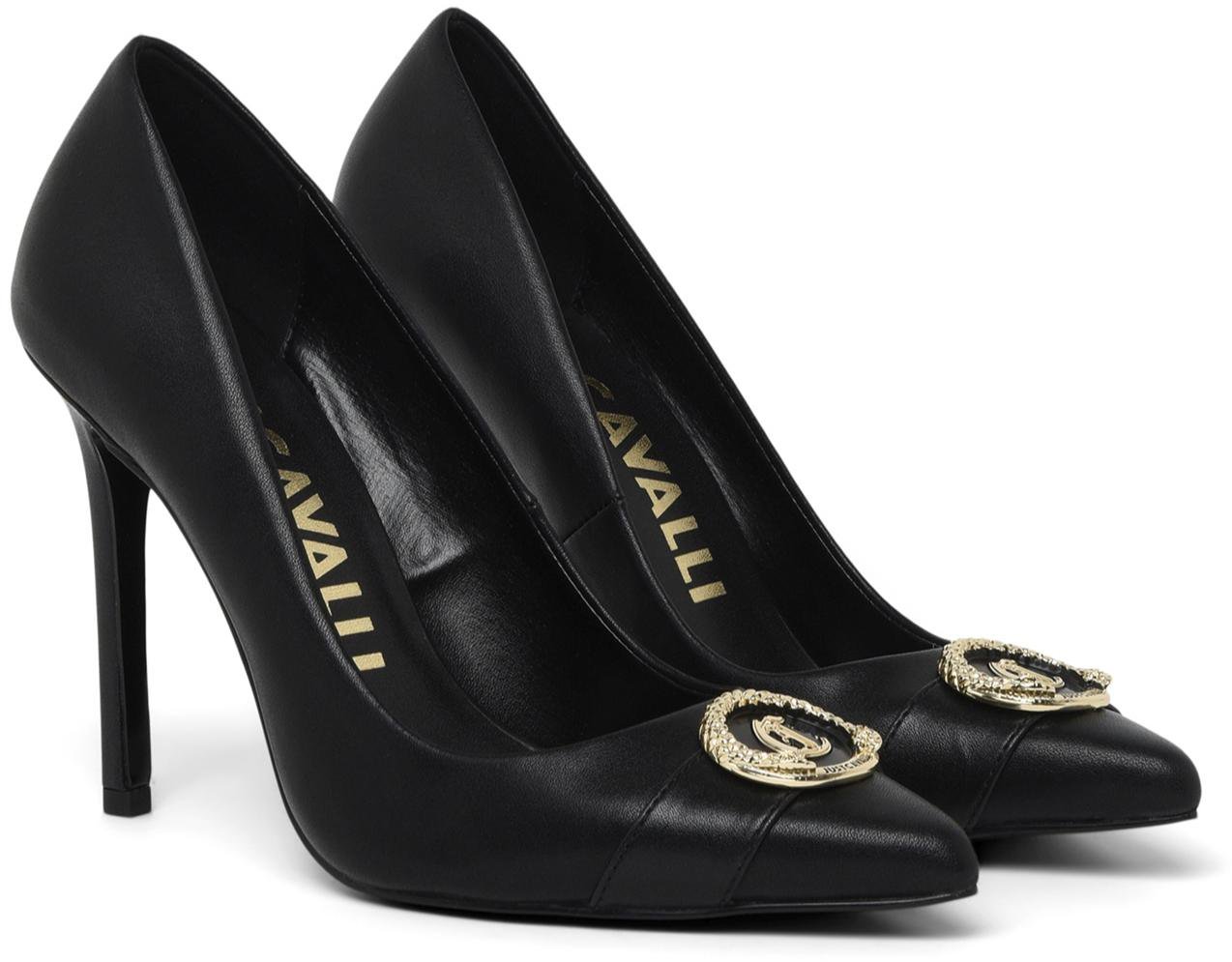 Just Cavalli High Heel Shoes Black Zwart