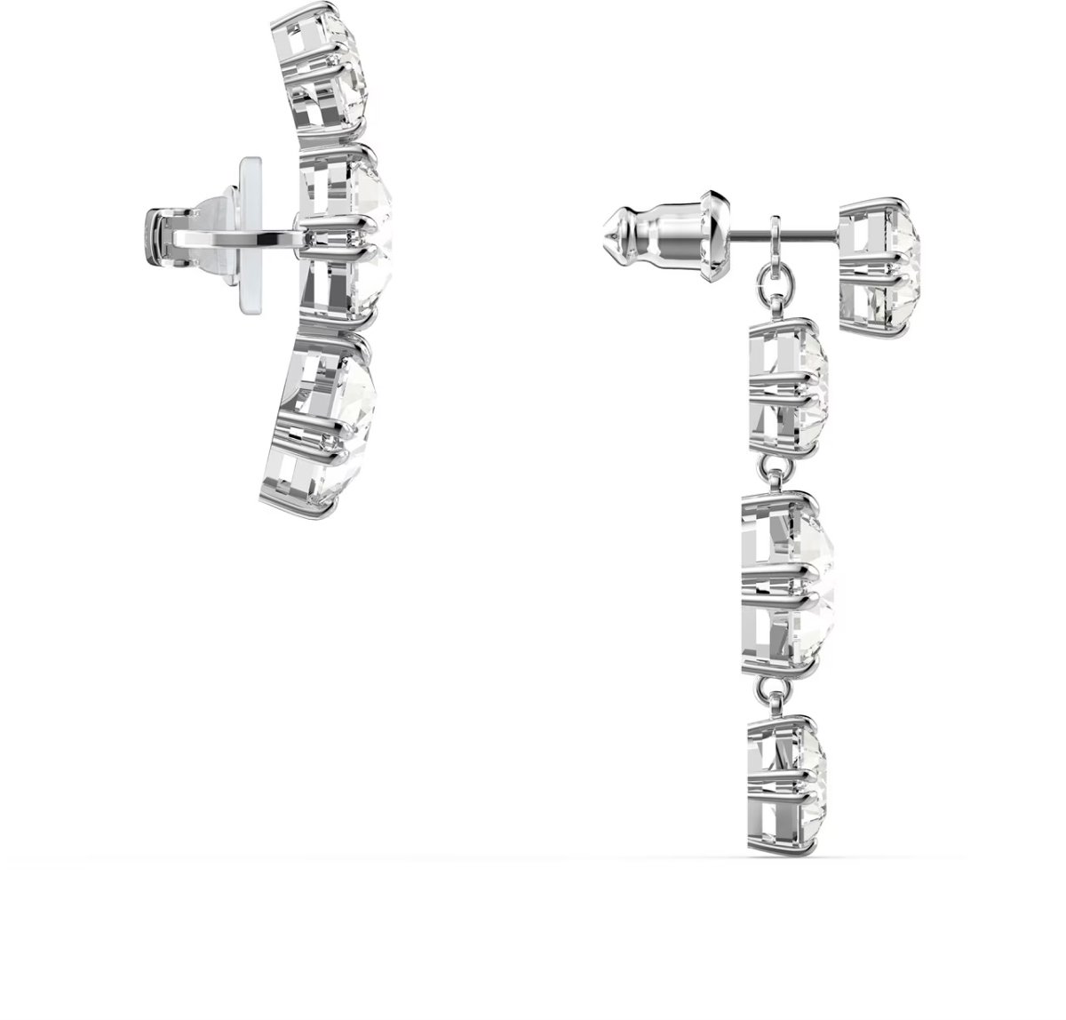 Swarovski Millenia Asymmetric Ear Cuff Earring Zilver