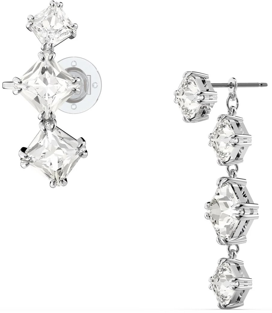 Swarovski Millenia Asymmetric Ear Cuff Earring Zilver