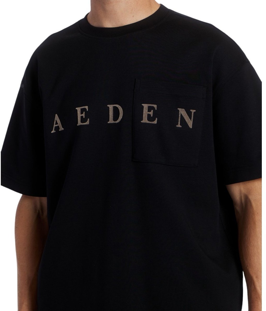 Aeden Heren T-Shirt Godan Zwart Zwart