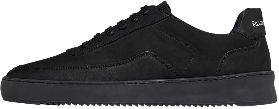 Filling Pieces Mondo 2.0 Ripple Nubuck All Black Zwart