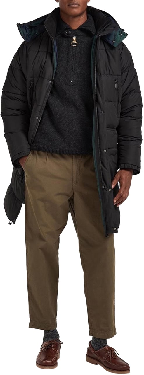 Barbour Dartmoor Baffle Quilted Jacket Zwart