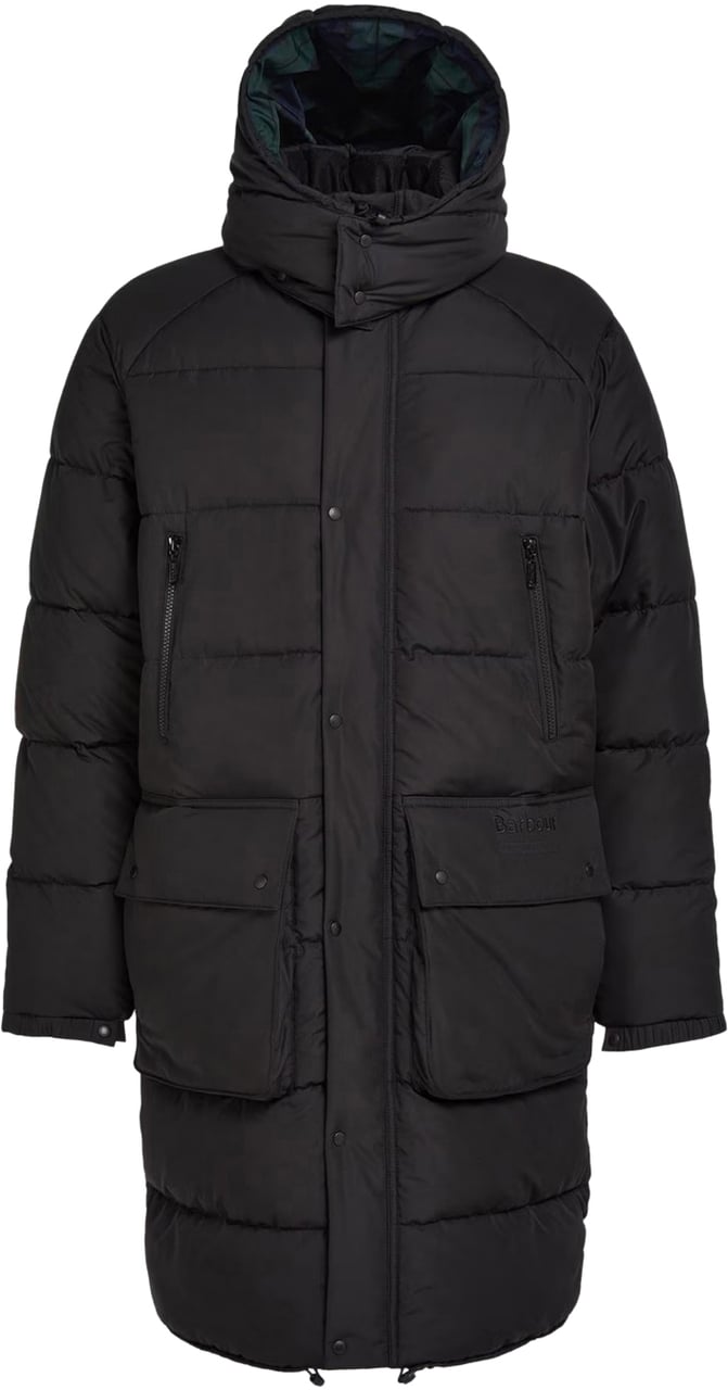 Barbour Dartmoor Baffle Quilted Jacket Zwart