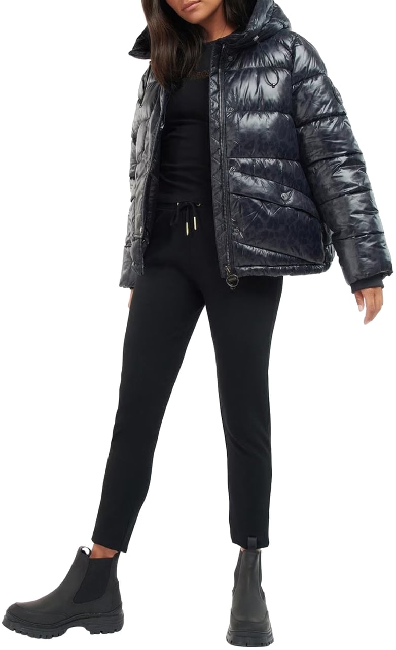 Barbour Printed Vienna Quilted Jacket Blauw