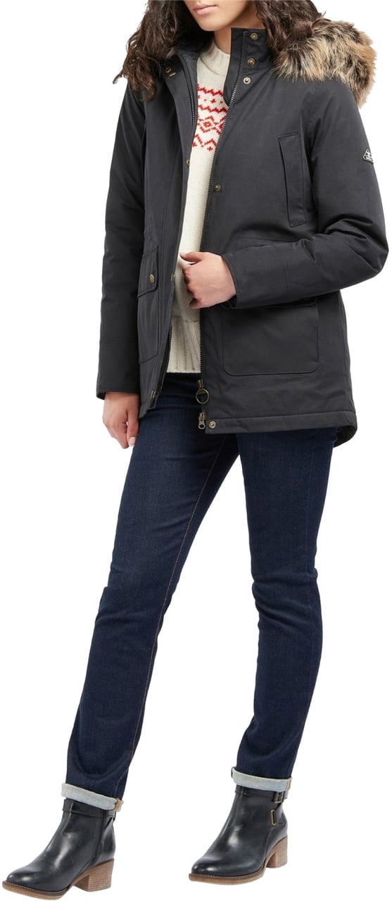 Barbour Belmount Hooded Jacket Zwart