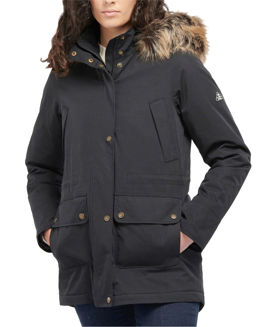 Barbour Belmount Hooded Jacket Zwart