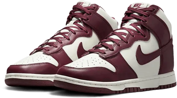 Nike Dunk High Burgundy Crush Rood