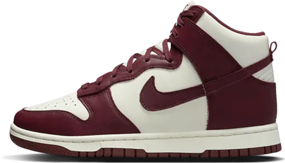Nike Dunk High Burgundy Crush Rood