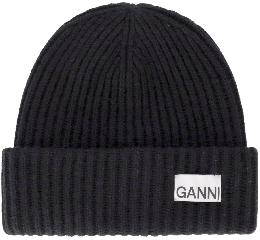 Ganni Hats Black Zwart