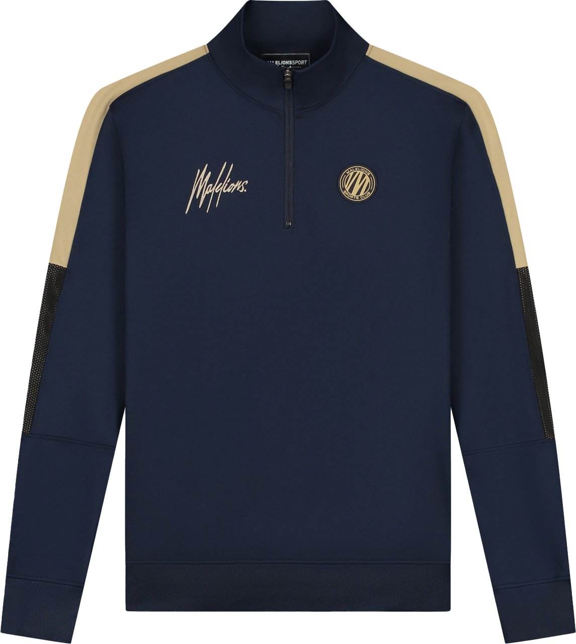 Malelions Malelions Sport Transfer Quarter Zip Tracksuit Blauw
