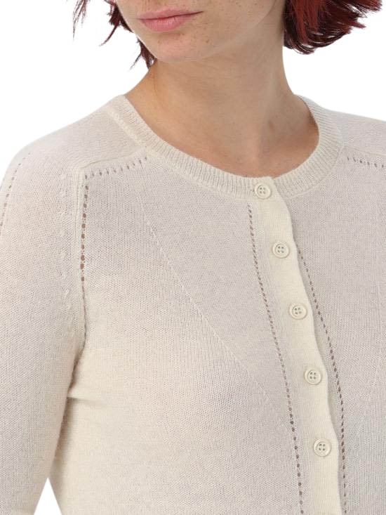 Pinko Sweaters Bianco Purezza Wit