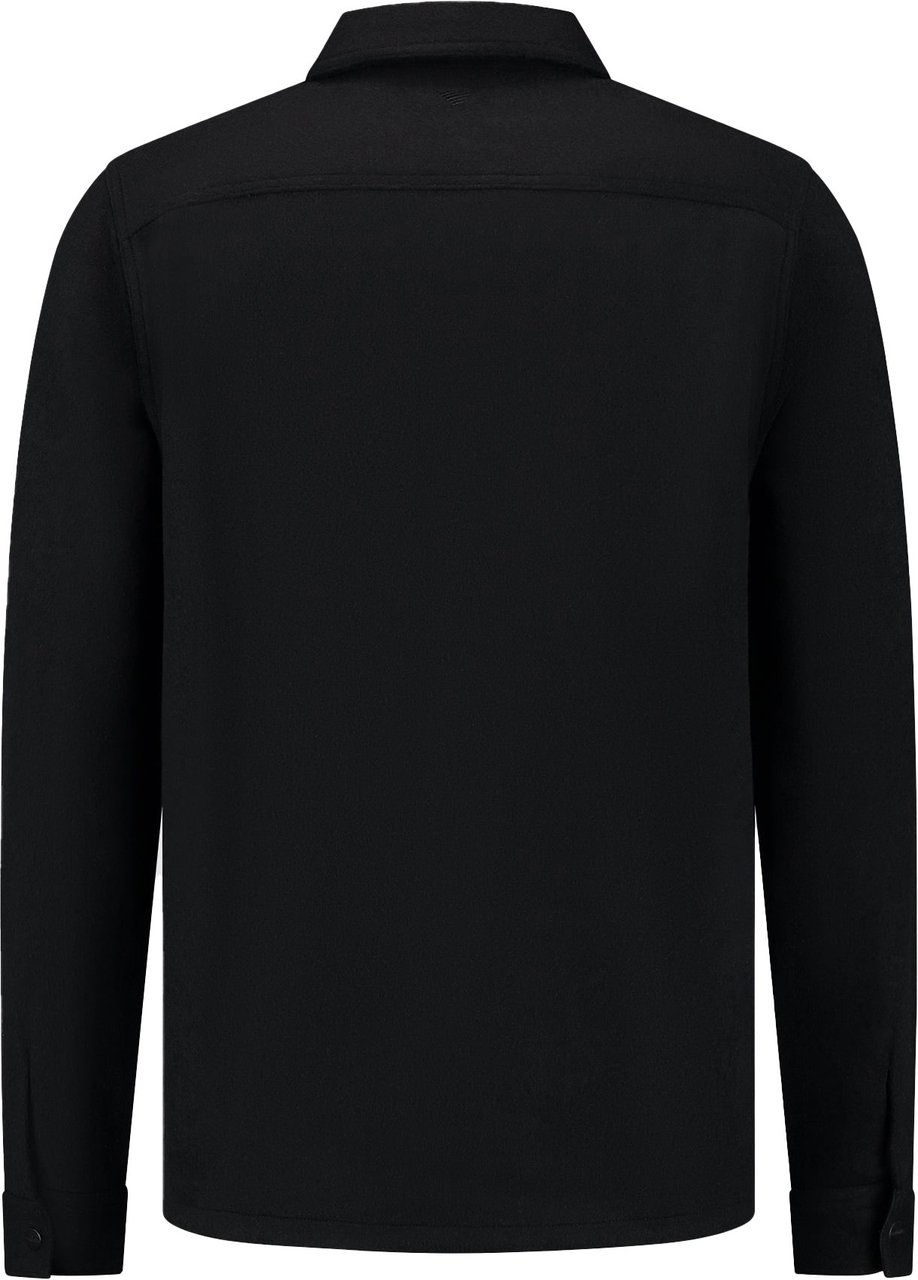 Pure Path Flannel Overshirt Black Zwart