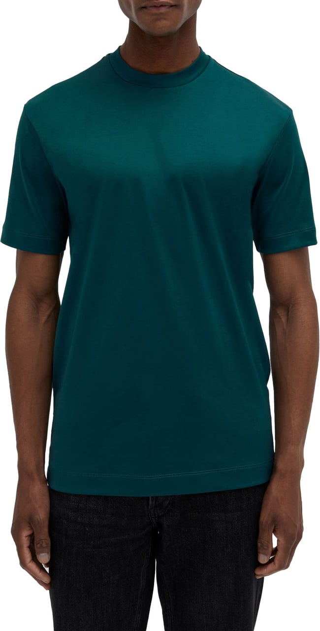Valenza Interlock Supima T-Shirt PetroL Groen