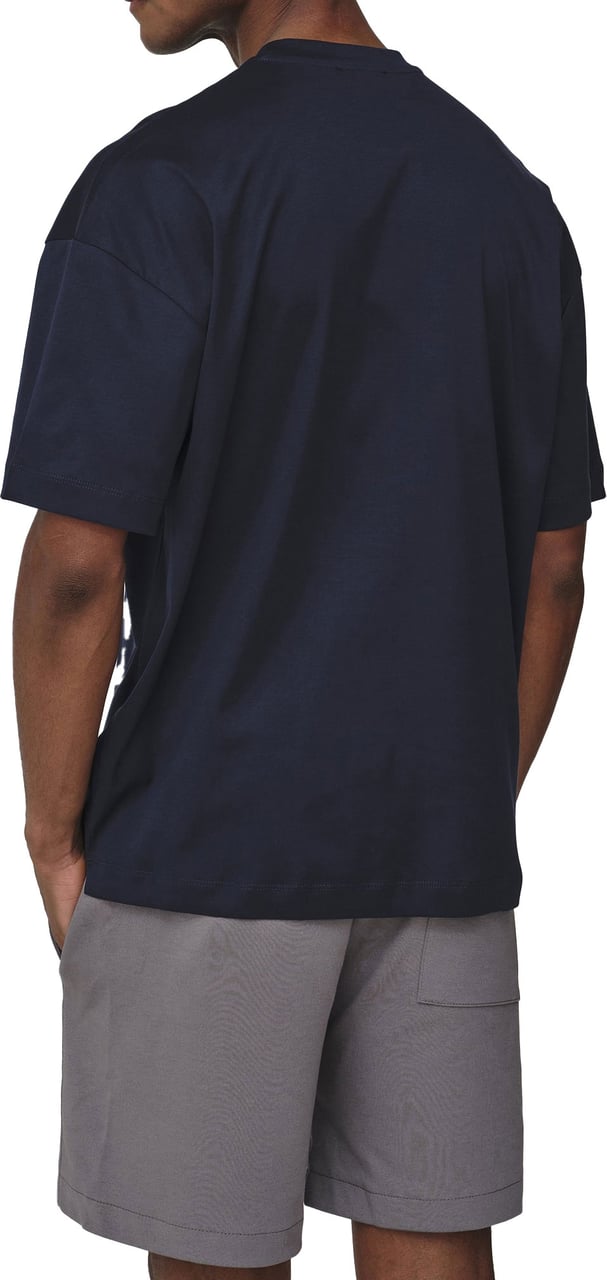 Valenza Interlock Supima Oversized T-Shirt Blauw