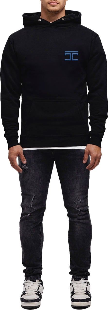 JORCUSTOM Atlas Slim Fit Hoodie Black Zwart