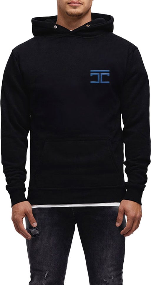JORCUSTOM Atlas Slim Fit Hoodie Black Zwart