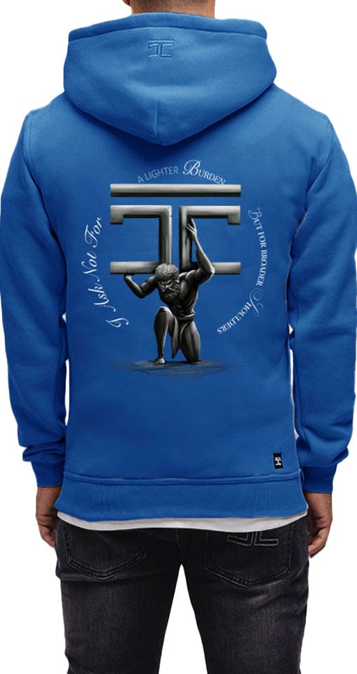 JORCUSTOM Atlas Slim Fit Hoodie Cobalt Blauw
