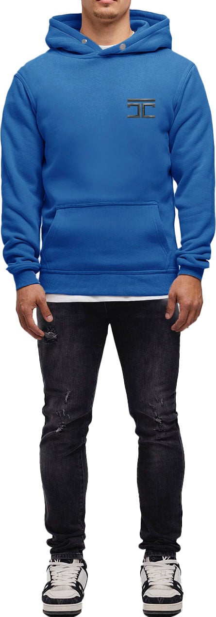 JORCUSTOM Atlas Slim Fit Hoodie Cobalt Blauw