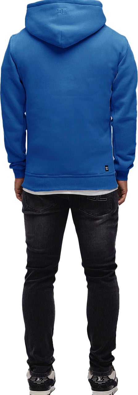 JORCUSTOM ThinLine Slim Fit Hoodie Cobalt Blauw