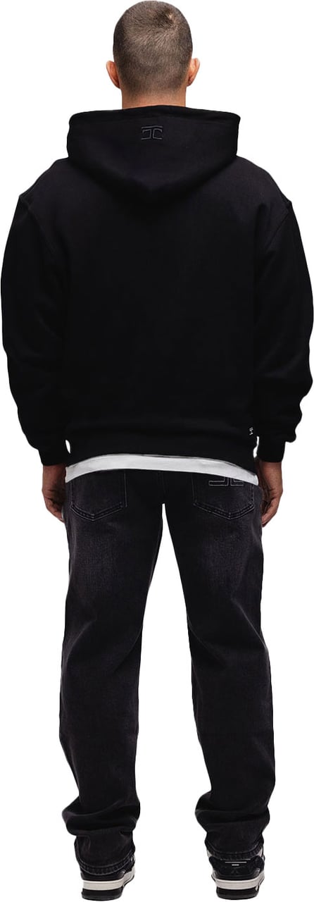 JORCUSTOM Signature Zipped Hoodie Black Zwart