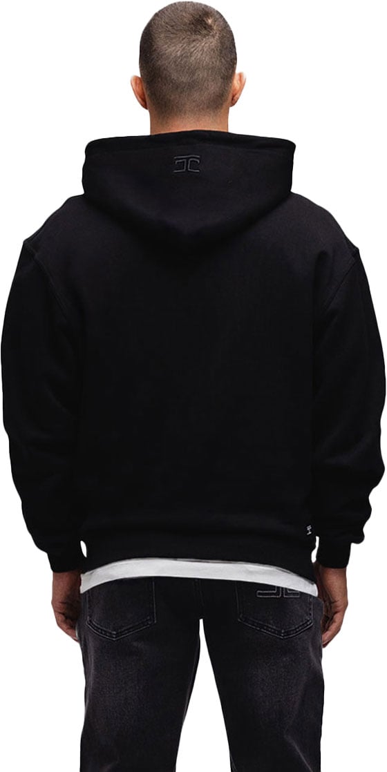 JORCUSTOM Signature Zipped Hoodie Black Zwart