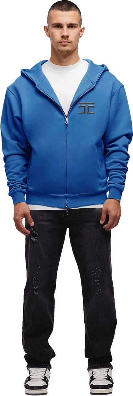 JORCUSTOM Atlas Zipped Hoodie Cobalt Blauw