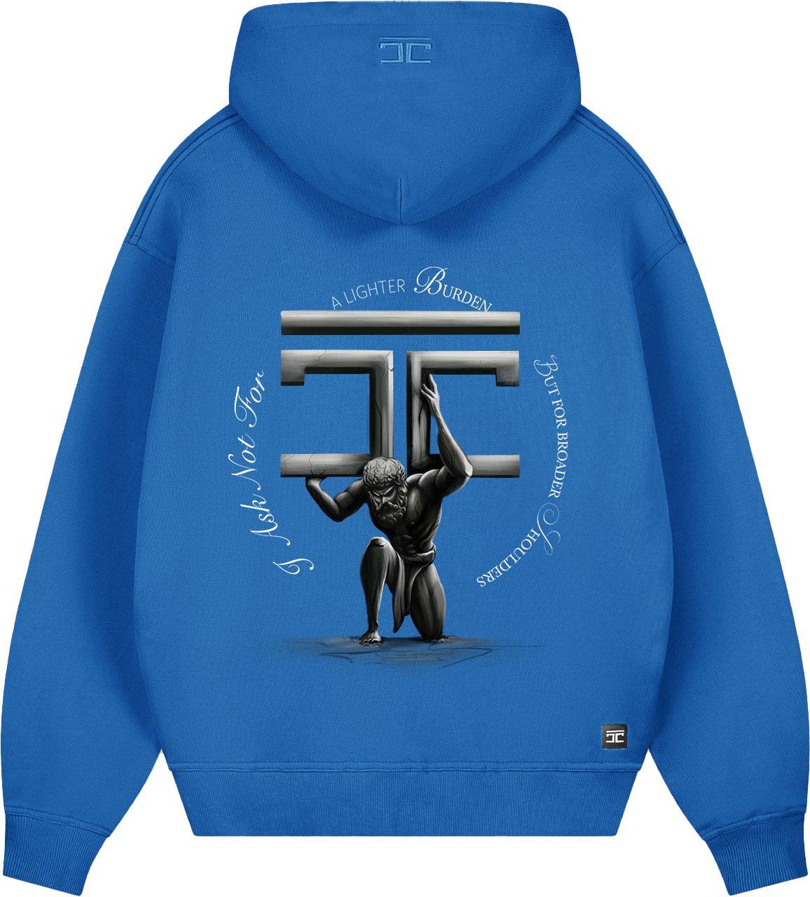 JORCUSTOM Atlas Zipped Hoodie Cobalt Blauw